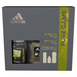 Adidas Pure Game 50ml EDT+150ml Deo Spray+250ml Shower Gel