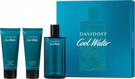 Davidoff Cool Water EDT 125ml Spray + 75ml Shower Gel + 75ml Aftershave Balm