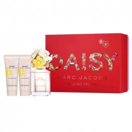 Marc Jacobs Daisy Eau So Fresh 75ml EDT Spray + Body Lotion +Shower Gel