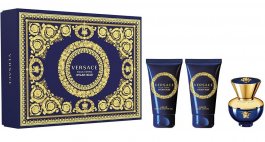 Versace Dylan Blue Pour (L) 50ml EDP Spray + 50ml Body Lotion + 50ml Shower Gel