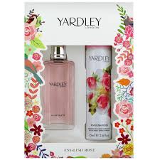 Yardley English Rose 50ml EDT + 75ml Body Spray