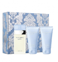 D&G Light Blue 50ml EDT + 50ml Body Cream+ 50ml Shower Gel