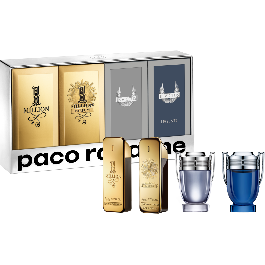 Paco Rabanne Men Minis 4 x 5mls 1Mil,1Mil Parfum,Invict.Invic.Legend
