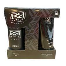 Rapport Black 150ml Shower Gel +150ml Deodorant Body Spray