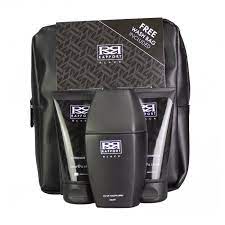 Rapport Black 100ml EDT Spray +150ml Shower Gel +150ml Aftershave Balm + Wash Bag